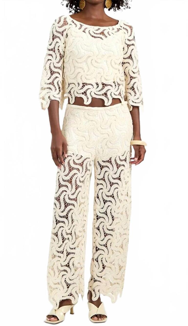 NEW TRINA TURK bardan pant in bonita beige